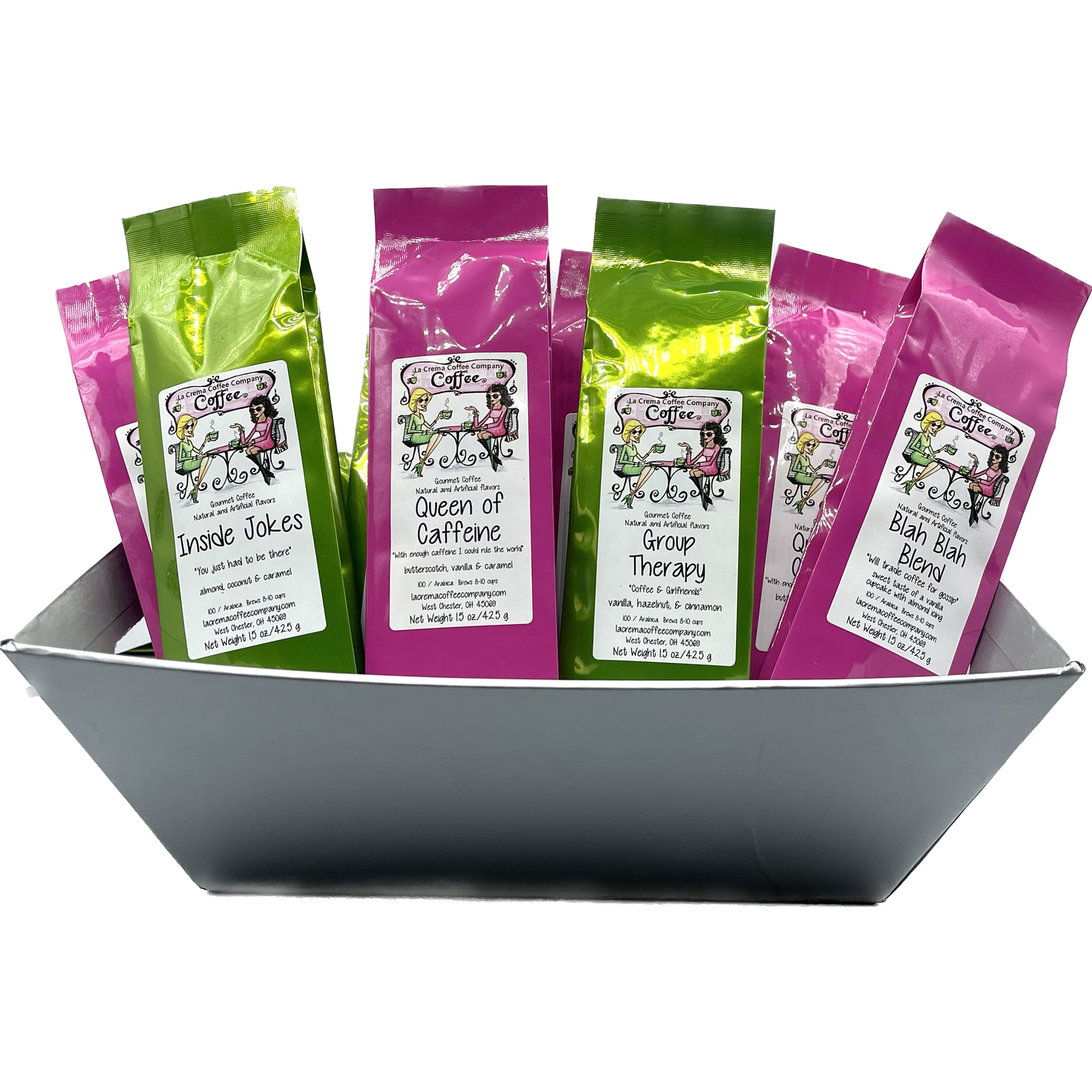 Girlfriends Coffee Merchandiser 40-Pack of 1.5oz Perfect Pots (4 Flavors, 10 Each)