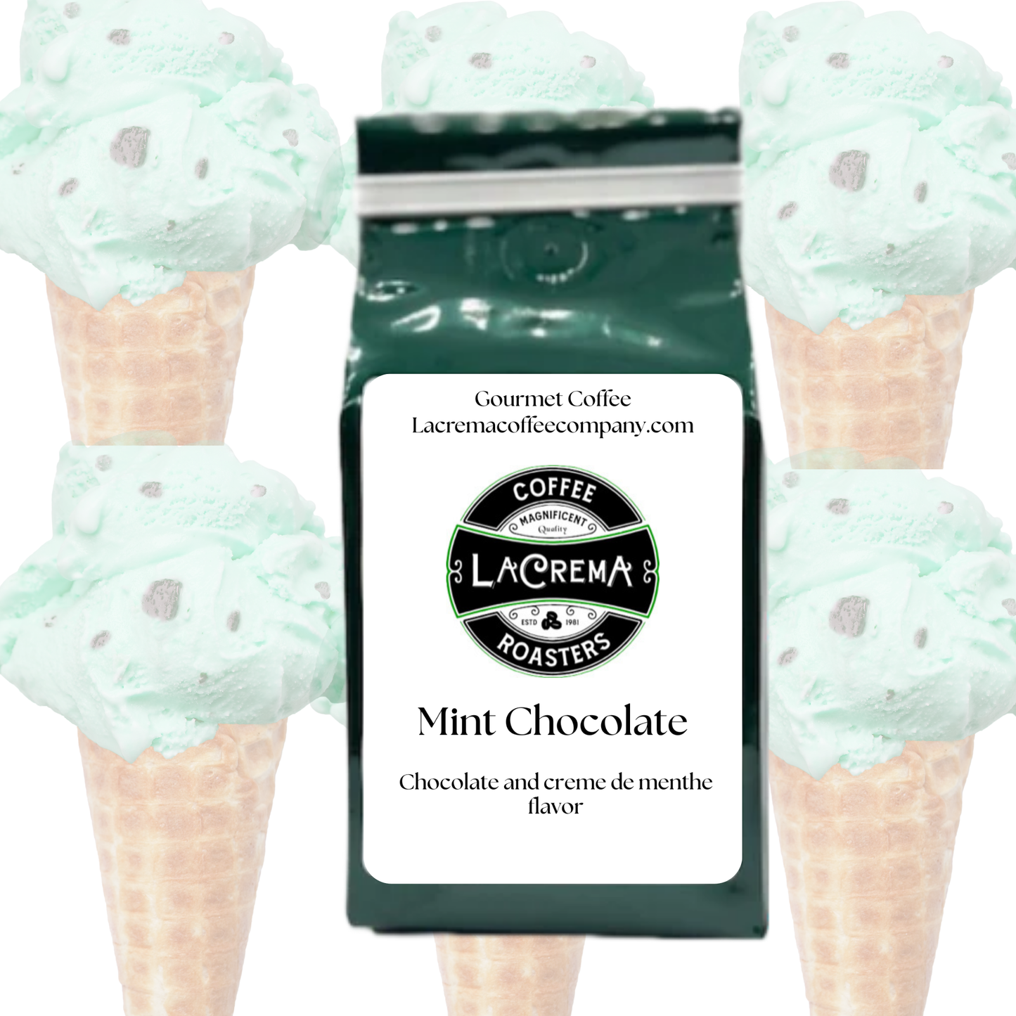 Mint Chocolate - Chocolate and creme de menthe flavor