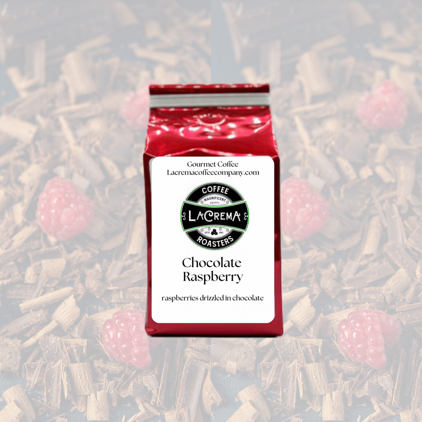 Chocolate Raspberry - Raspberries drizzled in chocolate