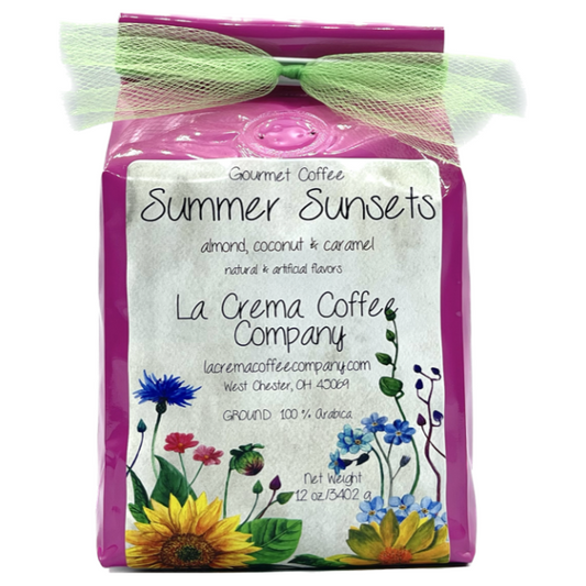 12oz Summer Wildflowers Coffee in Vibrant Bag (Packaging may very - Stick on bow included)