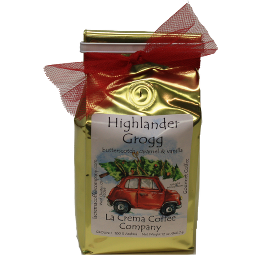 12oz Christmas Vacation Coffee with a Bow! (Packaging may very - Stick on bow included)