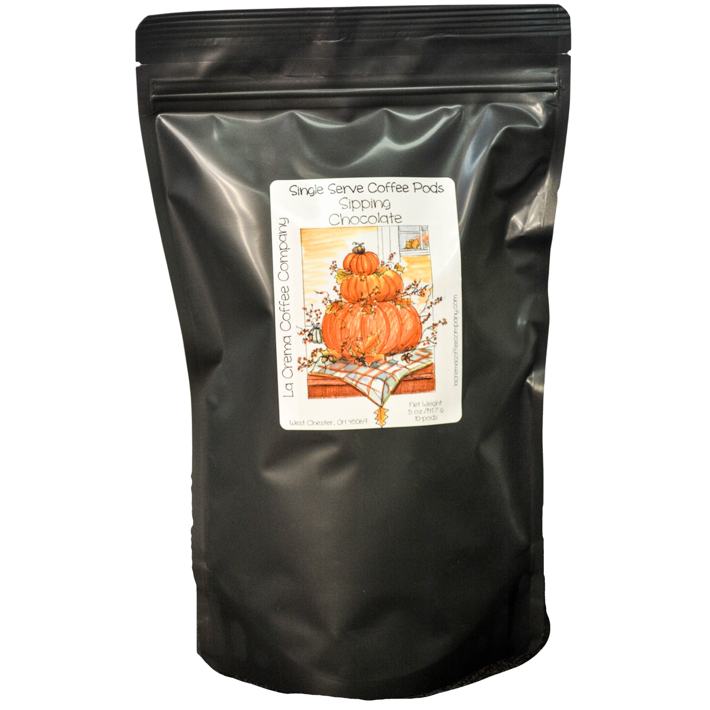 Fall Stacked Pumpkins Decorative Bag (10 Coffee Pods)