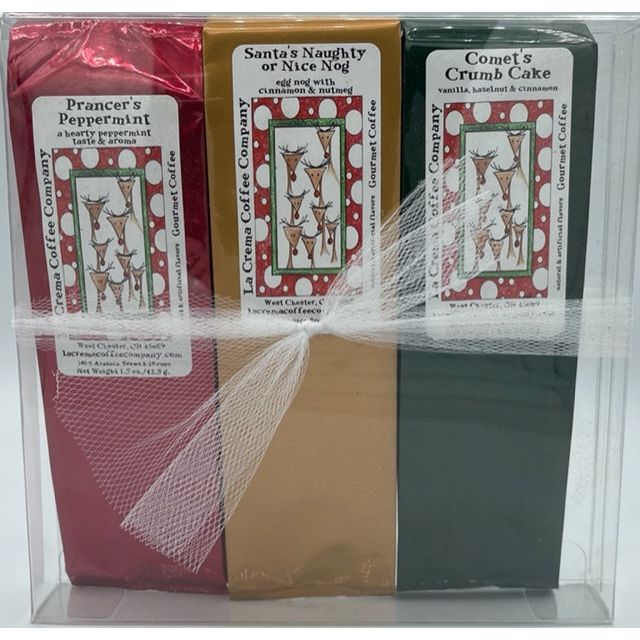 Reindeer Trio of 1.5 oz Coffees