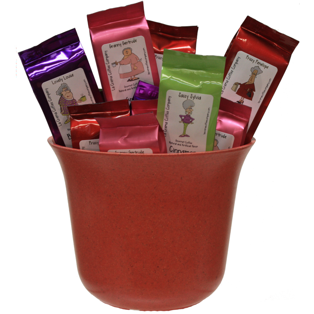 Dearest Diva Coffee Merchandiser 40-Pack of 1.5oz Perfect Pots (4 Flavors, 10 Each)