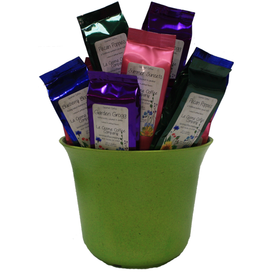 Summer Wildflowers Coffee Merchandiser- 40-Pack of 1.5oz Perfect Pots (4 Flavors, 10 Each)
